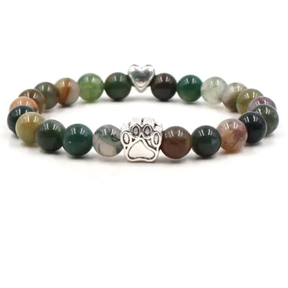 Pet Footprint Stone Bracelets