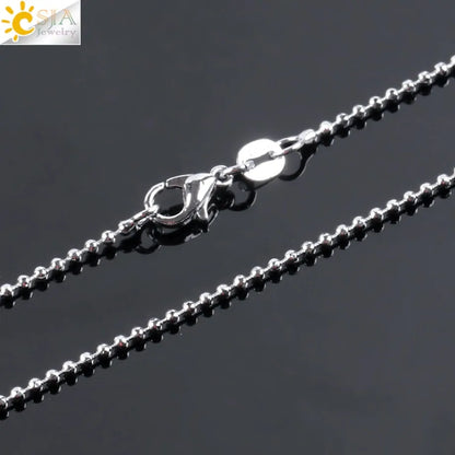 Cat Shape Natural Stone Necklaces With Beads Chain